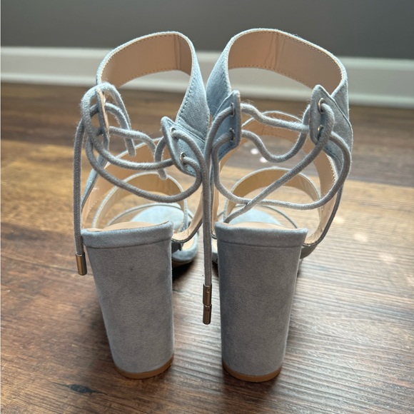 Lulus Blue Strappy Heels - Picture 6 of 7